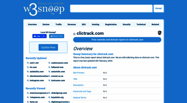 clictrack.com.w3snoop.com