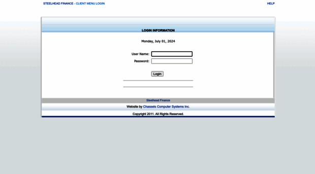 clientmenu.steelheadfinance.com