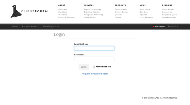 clients.essencelabs.com