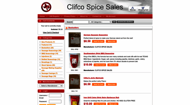 clifcospicesales.com