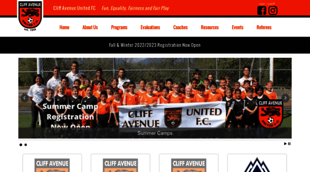 cliffavenuesoccer.com