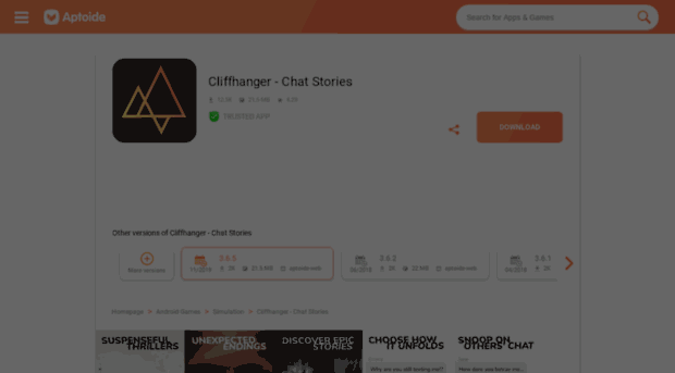 cliffhanger-chat-stories.en.aptoide.com