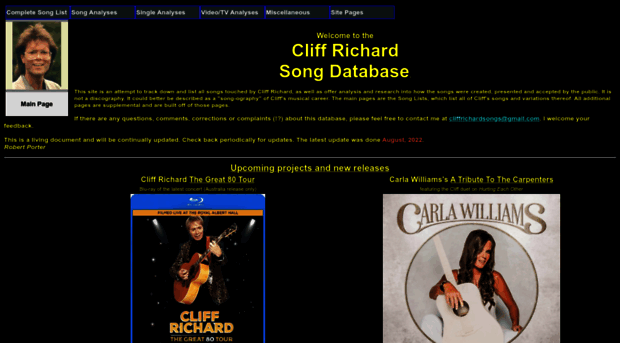 cliffrichardsongs.com