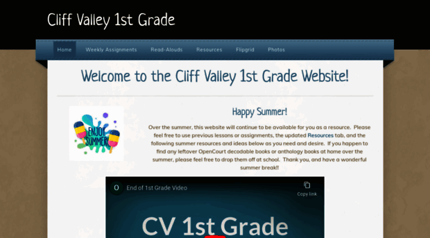 cliffvalley1stgrade.weebly.com