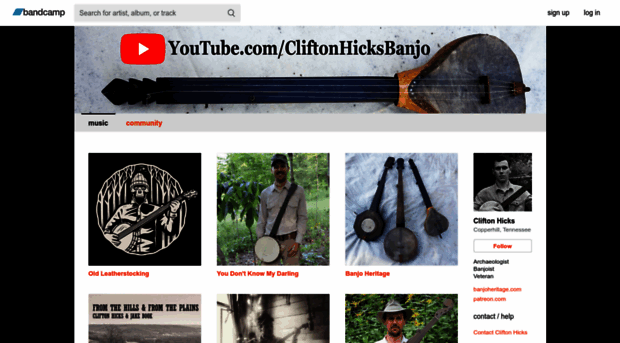 cliftonhicks.bandcamp.com