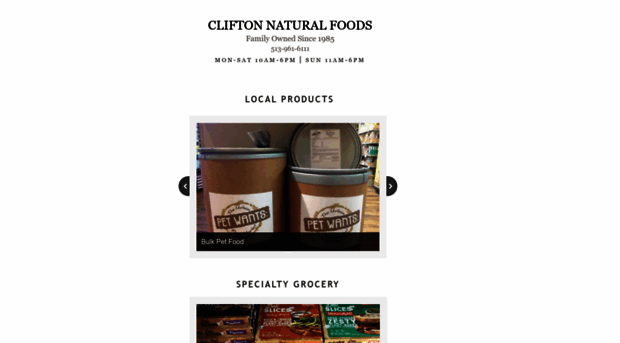 cliftonnaturalfoods.com