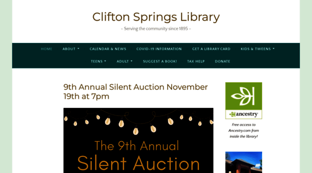 cliftonspringslibrary.com