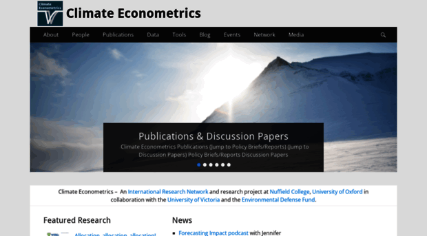 climateeconometrics.org