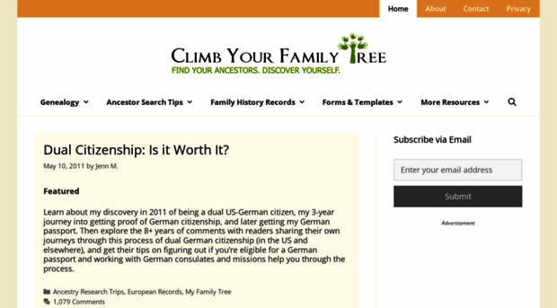 climbyourfamilytree.com