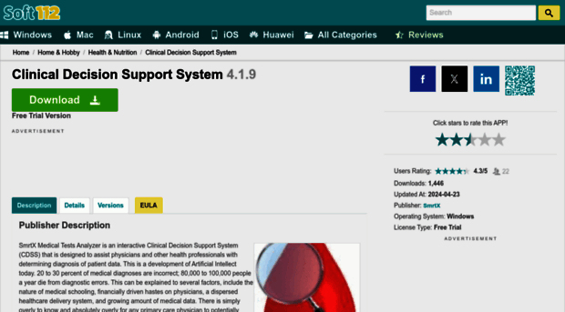 clinical-decision-support-system.soft112.com