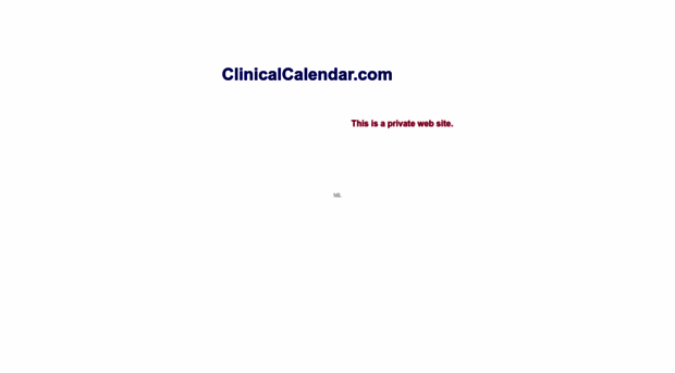 clinicalcalendar.com