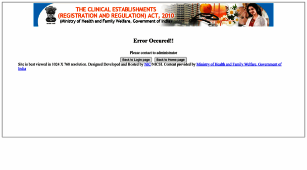 clinicalestablishments.gov.in