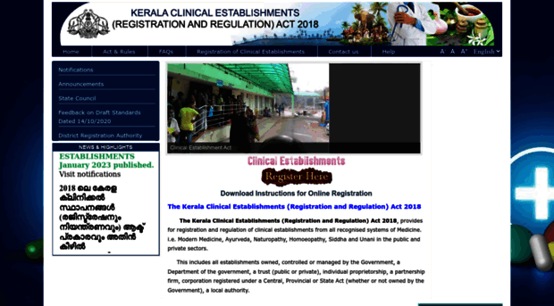 clinicalestablishments.kerala.gov.in