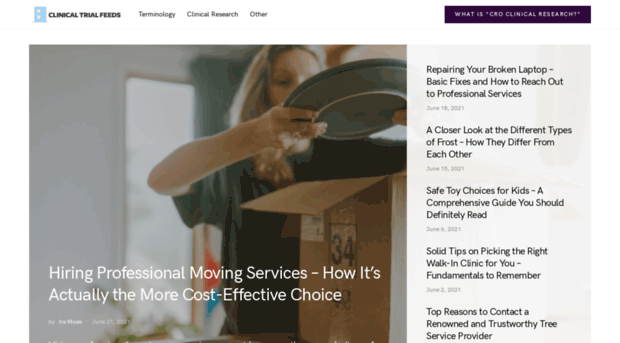 clinicaltrialsfeeds.org