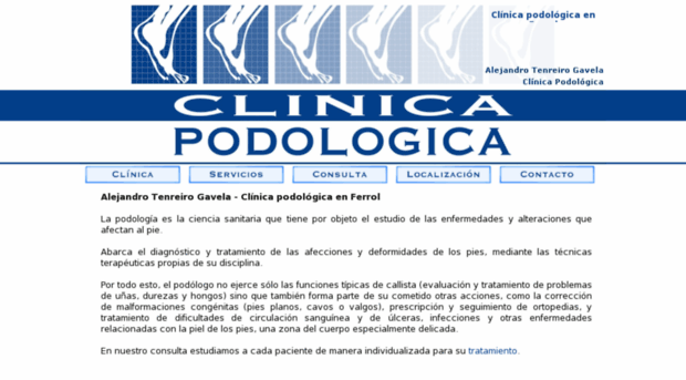 clinicapodologicaalejandrotenreirogavela.com