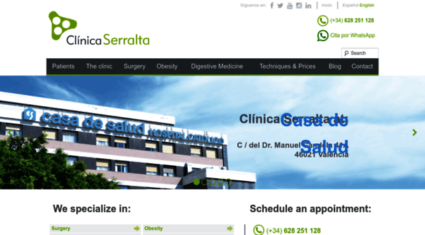 clinicaserralta.com