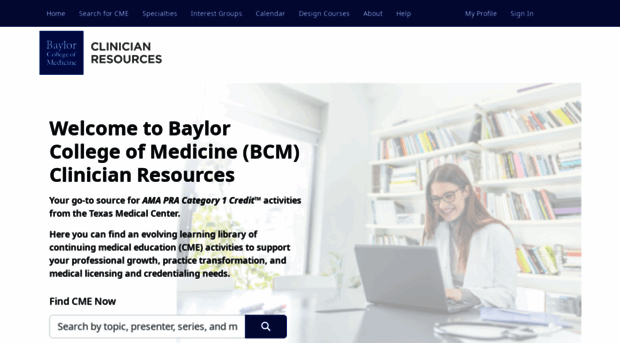 clinicianresources.baylorcme.org