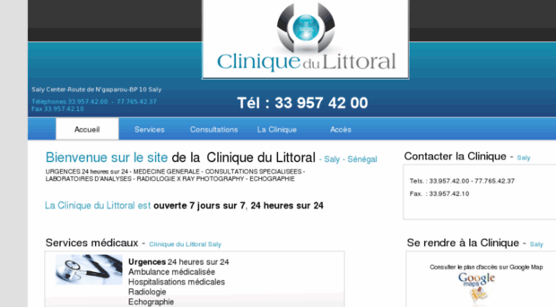 cliniquedulittoral.net