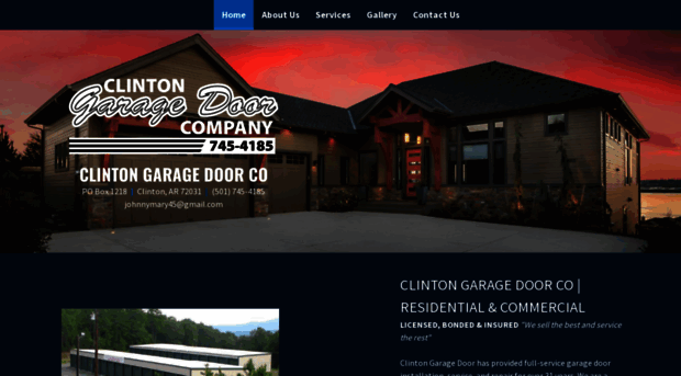 clintongaragedoorsar.com