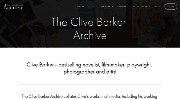 clivebarkerarchive.com