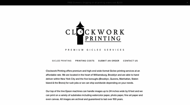 clockworkprinting.com