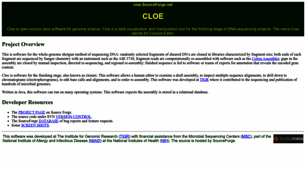 cloe.sourceforge.net