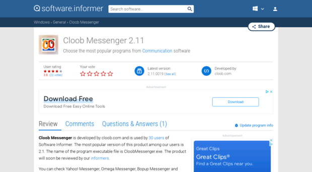 cloob-messenger.software.informer.com