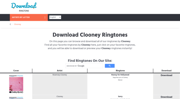 clooney.download-ringtone.com
