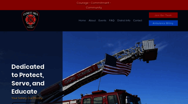 cloquetareafiredistrict.com