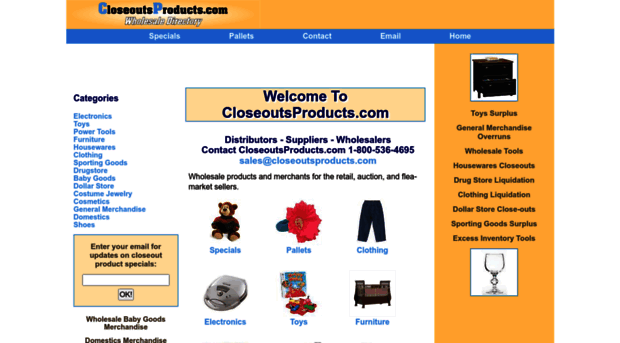 closeoutsproducts.com