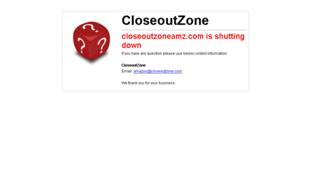 closeoutzoneamz.com