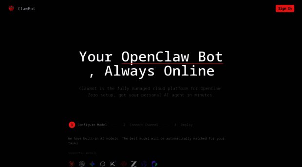 cloud.clawbot.ai - ClawBot - Cloud platform for O... - Cloud Claw Bot