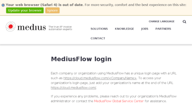 cloud.mediusflow.com - MediusFlow login | Medius - Cloud Medius ...
