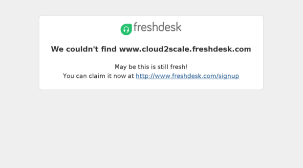 cloud2scale.freshdesk.com