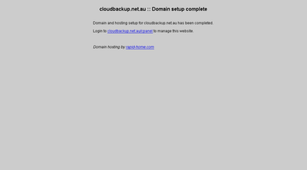 cloudbackup.net.au