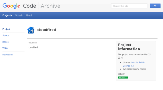 cloudfired.googlecode.com