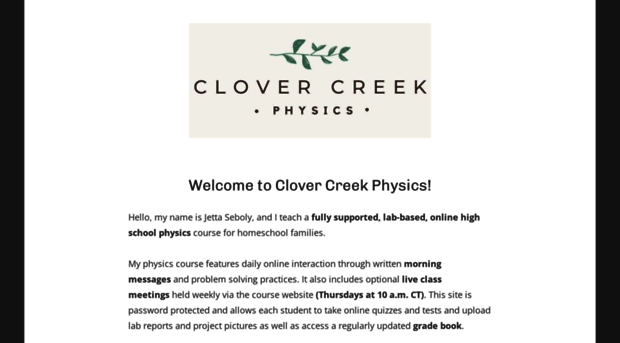 clovercreekscience.com