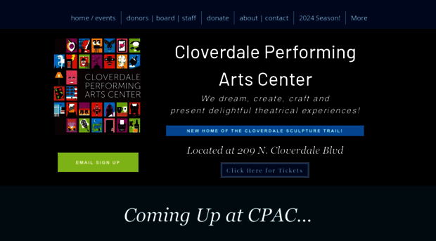 cloverdaleperformingarts.com