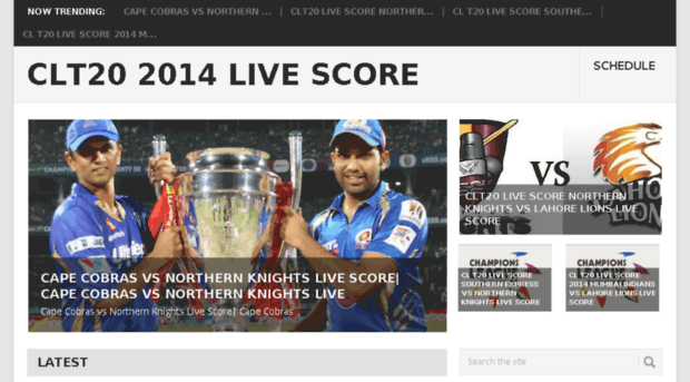 clt20livescore2014.com