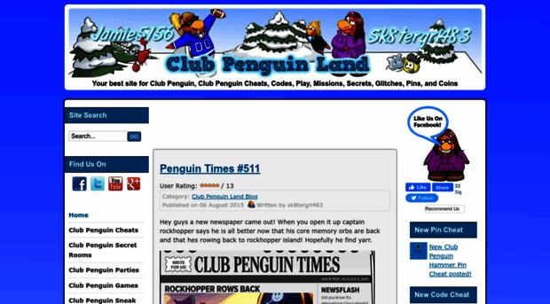 clubpenguinland.com