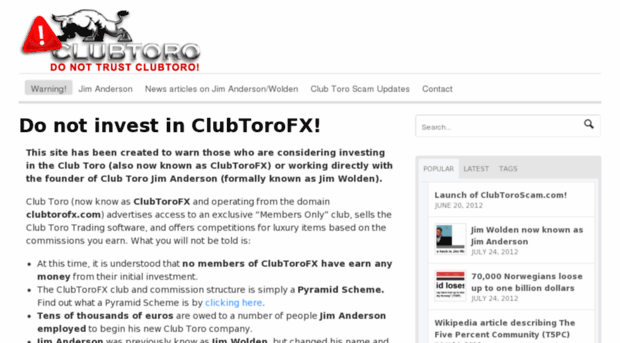 clubtoroscam.com