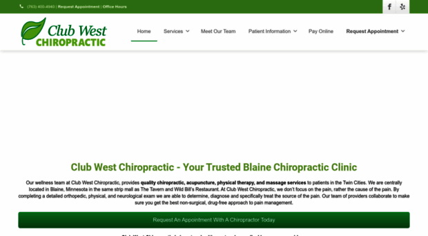 clubwestchiropractic.com