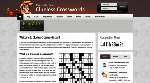 cluelesscrosswords.com