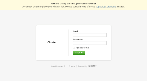 cluster.harvestapp.com