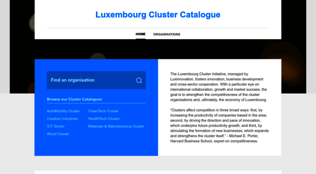 clustercatalogue.luxinnovation.lu