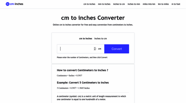 cm-inches.com