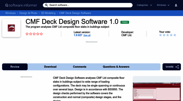 cmf-deck-design-software.software.informer.com