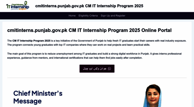 cmitinternspunjabgovpk.com