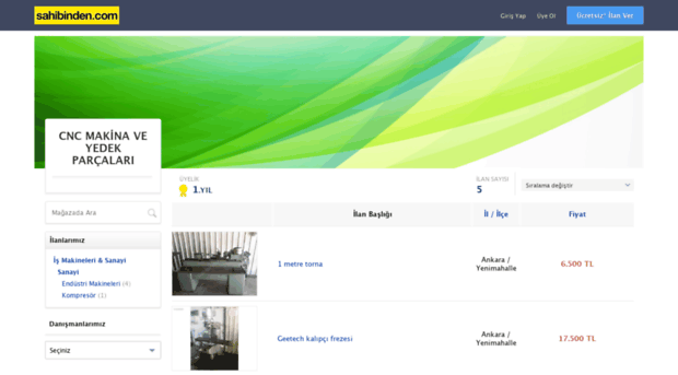 cncmakinaveyedekparcalari.sahibinden.com