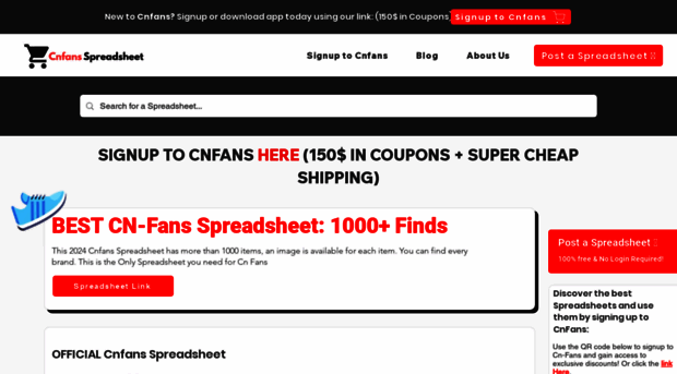 cnfans-spreadsheet.com